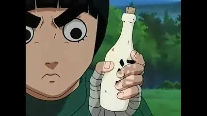 Rock Lee vs Kimimaro (рок Лии е пиян)