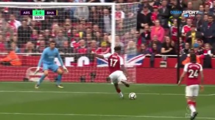 Арсена дръпна с 2:0 на Брайтън