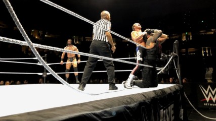 Top rope breaks during Seth Rollins & Roman Reigns vs. Dolph Ziggler & Drew McIntyre