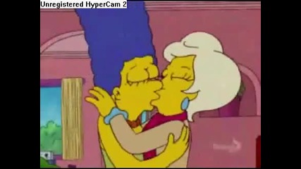 Мардж Симпсан Лесбийка Marge Simpson Beso Lesbiana