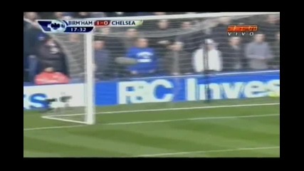 20.11.2010 Бирмингам наказа Челси на Сейнт Андрюс - 1:0, втора поредна загуба за сините 