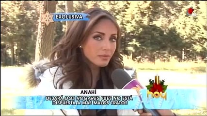 Anahi се шегува, че иска да напусне сериала Dos Hogares !