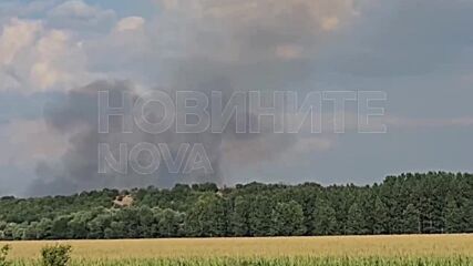 Голям пожар в Пловдивско