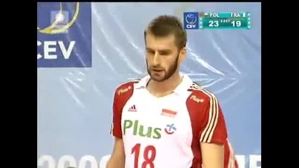Poland vs. France - Set 2! (turkey Evc 2009 Final)
