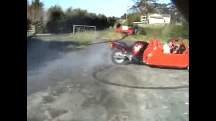 Honda St 1100 Burnout part 2.