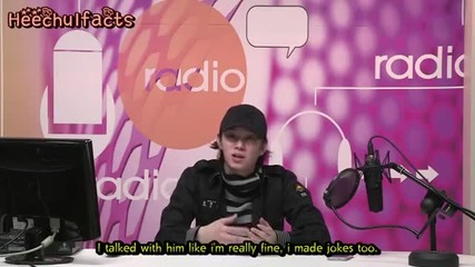 [eng Sub] Heechul talks about accident and his phone call to Donghae 130208 Sdc