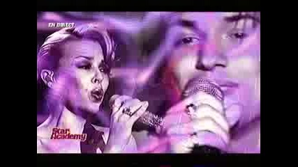 Kylie Minogue Ft. Quentin - I Believe In You LIVE @ Star Academie 09.11.2007
