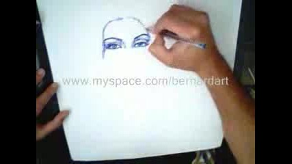 How To Draw Haifa Wehbe With Pen
