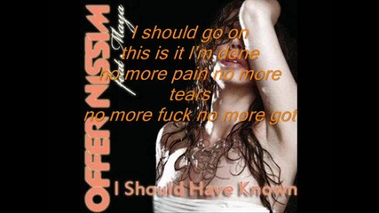 Offer Nissim feat. Maya - I Should Have Known Orginal Mix