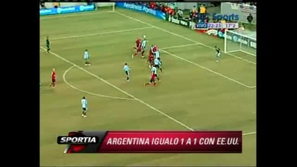 Usa 1:1 Argentina - Friendly match 