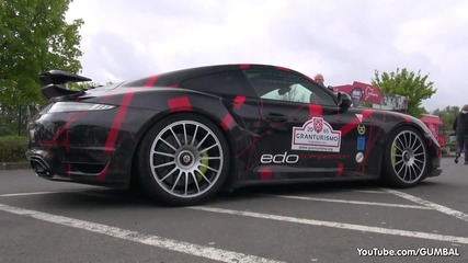 Porsche 991 Turbo S Edo Competition - Start up & Accelerating!