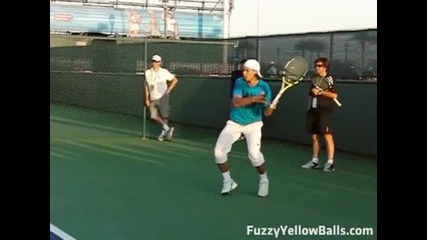 Rafael Nadals Forehand Slow Motion 
