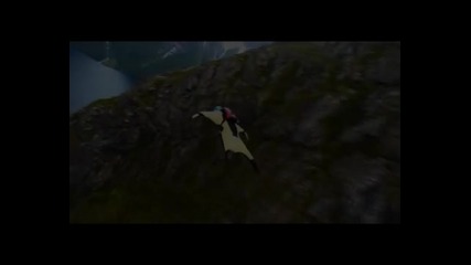 A Superman Flying in Norway