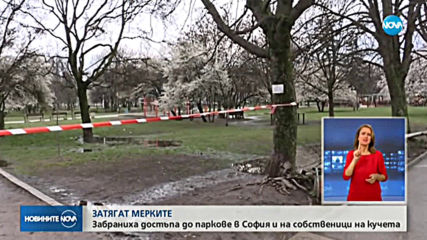 Забраниха достъпа до парковете в София и на собственици на кучета