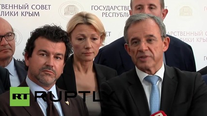 Russia: Time for Europe to abandon sanctions against Russia - French MPs in Crimea