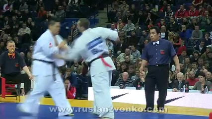 5th Karate World Cup, 1/4 man Heavyweight, Dimitrov - Kenta Mori ( Jap )