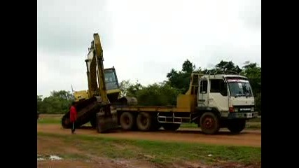 Amazing Unloading Excavator