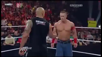 The Rock Vs John Cena At Wrestlemania 28 - Wwe Raw 4_4_11