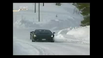 Какво Може Lamborghini Gallardo върху сняг