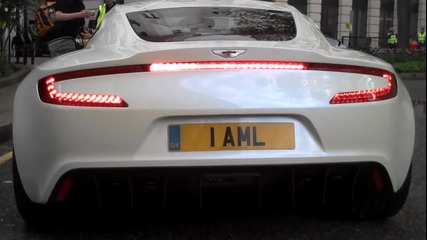 Aston Martin One 77 - Звукът при включване на двигателя 