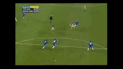 Ronaldihno score Vs Chelsea