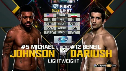 Michael Johnson vs Beneil Dariush (ufc Fight Night 73, 08.08.2015)