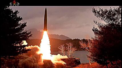 North Korea: Pyongyang launches short-range ballistic missiles off east coast - State media *STILLS*