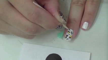 Heart Shaped Leopard Nails
