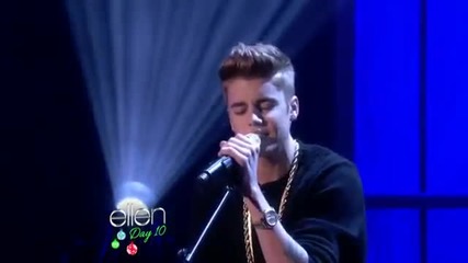 Justin Bieber on The Ellen Show As Long As You Love Me