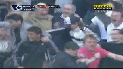Манчестер Юнайтед победи Манчестер Сити с 1:0 | Premier League - 17/4/10 - H Q | 