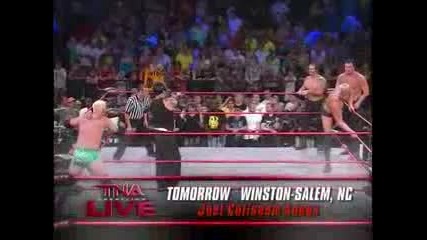 Jeff Hardy & Mr. Anderson vs Matt Morgan & Tna Security