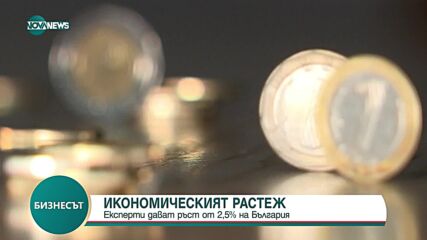 Икономическият растеж: Експерти прогнозират ръст от 2,5% на България