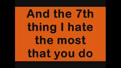 7 Things - Miley Cyrus w - lyrics