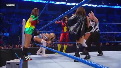 Kelly Kelly, Melina and The Bella Twins vs. Team Lay-cool, Rosa Mendes and Alicia Fox