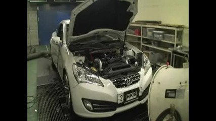 Hks Genesis Coupe Dyno Test in Japan