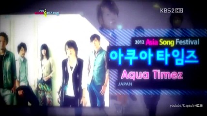 (hd) Aqua Timez - Rainbow ( Japan) ~ 2012 Asia Song Festival (24.08.2012)