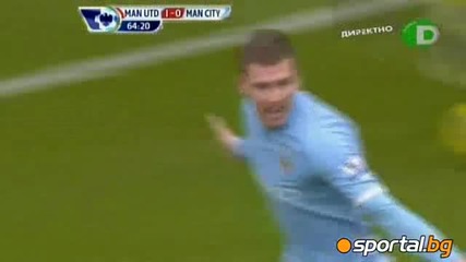Гол на Rooney ! Ман Юнайтед - 2:1 Ман Сити 