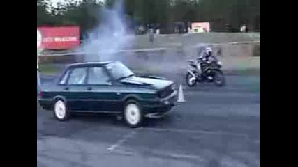 !!! Audi 90 quattro - 2.2 20v - 1265hp drag