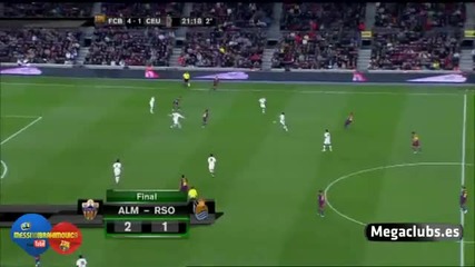 Fc Barcelona Vs Ceuta 5 - 1 Goals Highlights 10.11.2010 Copa Rey Hd