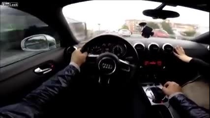 Лудо шофиране в градския трафик! [insane driving in city traffic !]