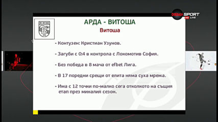 Арда и Витоша подновяват шампионата в ключова битка за 3 точки
