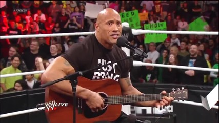 The Rock sings to Vickie Guerrero