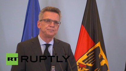 Germany: Avoid mixing issues of terror with resposibility to refugees - Interior Minister