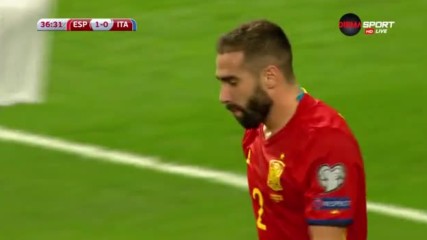 Испания - Италия 2:0 /полувреме/