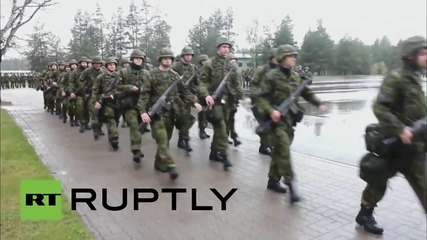 Estonia: NATO troops drill as Victory Day is celebrated across the border