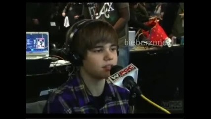 justin bieber interview and singing 