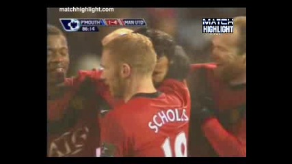 28.11.09 Чудесен гол на Гигс срещу Портсмут за 1:4 