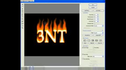 Пламтящ текст - Photoshop Cs3