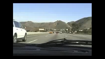 Ferrari On Freeway