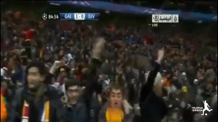 Гола на Снайдер,с който Galatasaray изхвърли Juventus от Шампионската лига